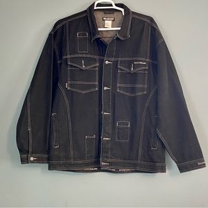 Mo Jeans Maurice Malone Vintage '90's Streetwear Over Sized Jean Jacket Sz 3XL